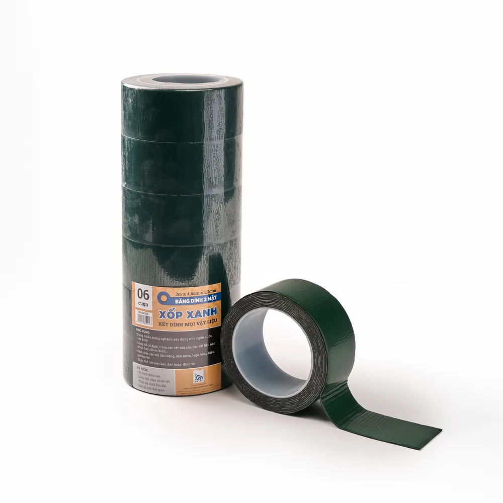 Băng dính 2 mặt xốp xanh MX01